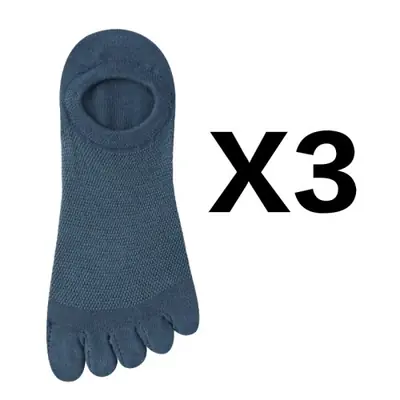 Image de Chaussettes 5 Doigts Respirantes Coton - Lot de 3 Paires
