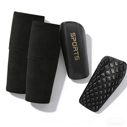 Afbeelding van Elastische Voetbal Scheenbeschermer met Ademende Stof – Unisex Beenschoonbescherming voor Optimaal Comfort en Blessurepreventie tijdens Sport