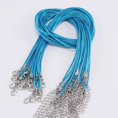 Image de Cordon en Cuir 1.5-2mm - Lot de 10 Pièces pour Bijoux DIY