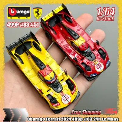 Image de Ferrari 499P 1:64 - Modèle de Voiture de Course en Alliage