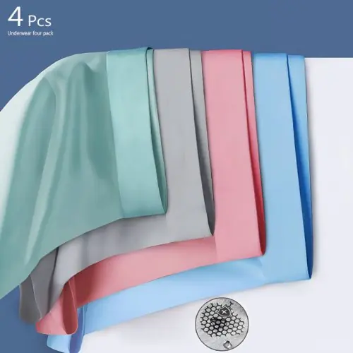 Image de Boxers Hommes Ultra Légers en Soie & Graphène - Lot de 4