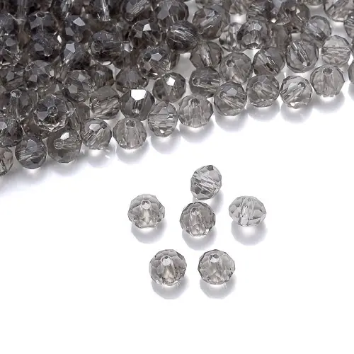 Image de Perles de Verre Cristal Bleu Foncé - 120 pcs pour Bijoux