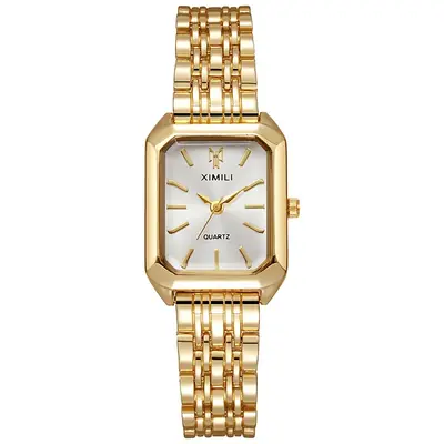 Image de Montre femme acier inoxydable carrée élégante - Cadeau tendance 2026