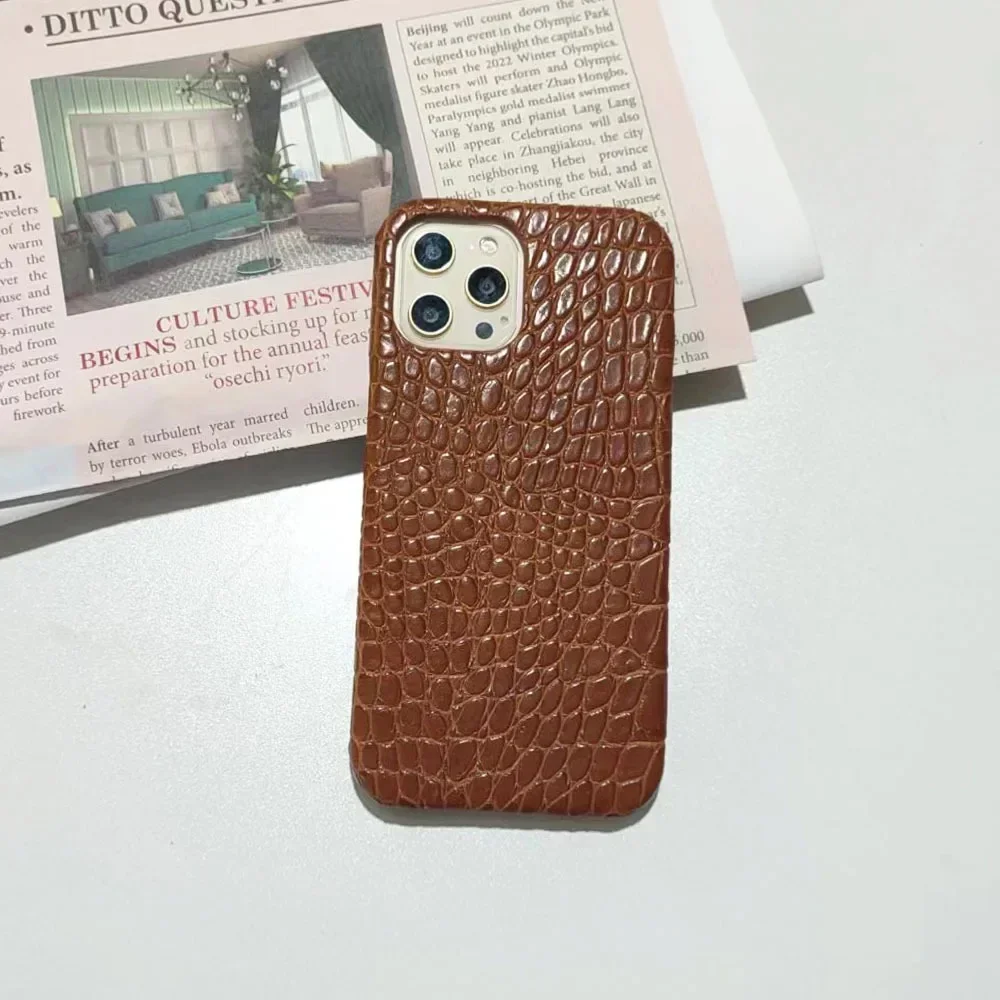 Zdjęcie Etui z Wzorem Krokodyla dla iPhone 16 Plus i Innych Modeli