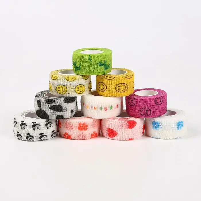Image de Pansement Élastique Auto-Adhésif - 5 Pièces pour Sport & Premiers Secours