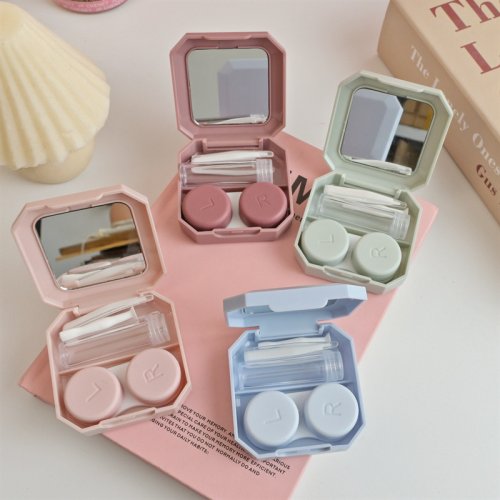Imagen de Estuche Portátil para Lentillas de Color Caramelo