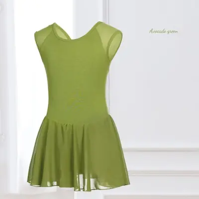 Image de Robe de Ballet pour Filles - Justaucorps en Coton avec Jupe en Mousseline