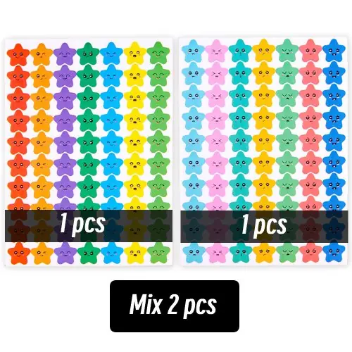 Image de Stickers Coeurs, Cercles & Étoiles - Pack de 4200