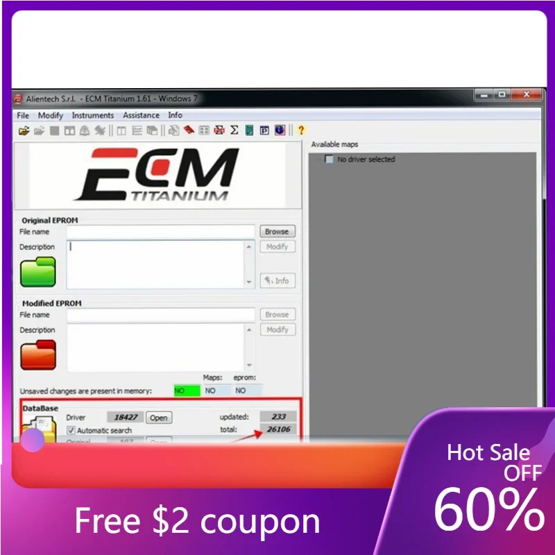 Immagine di Kit di Riparazione ECU per Auto con ECM Titanio 1.61, Driver 26000 e 18259, Software Automatico per Windows 7/10, USB e CD – Soluzione Completa per Meccanici e Appassionati