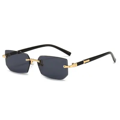 Image de Lunettes de Soleil Sans Monture - Style Carré & Élégant