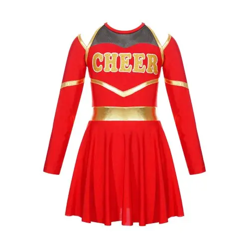 Image de Costume Pom-Pom Girl pour Filles - Tenue de Danse Complète