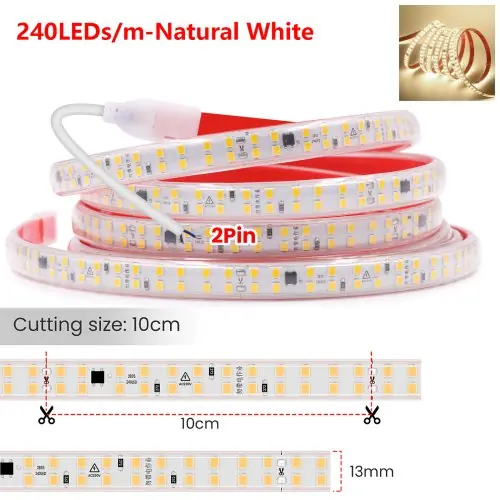 240 LED - Blanc naturel