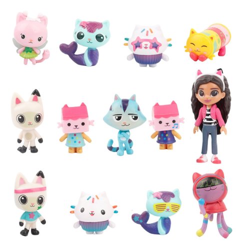 Gabby's Poppenhuis Action Figure Set - 13-delig Schattige Pop Collectie voor Kinderen