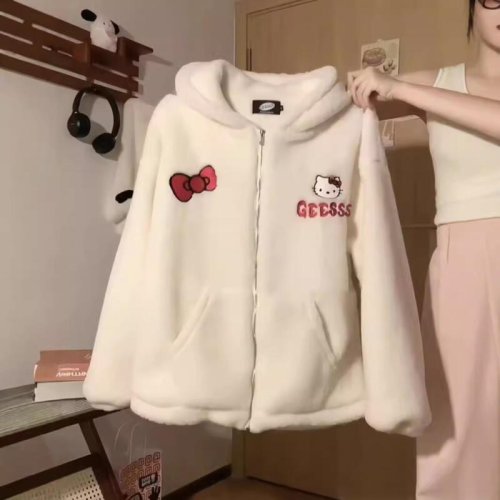 Afbeelding van Kawaii Hello Kitty Sweatshirt met Capuchon voor Meisjes