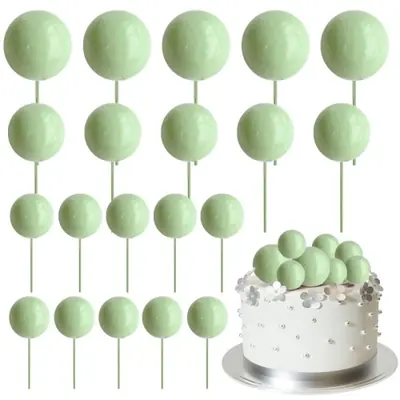 Image de Boules Colorées Déco Gâteau - 20 Mini Ballons Cupcake