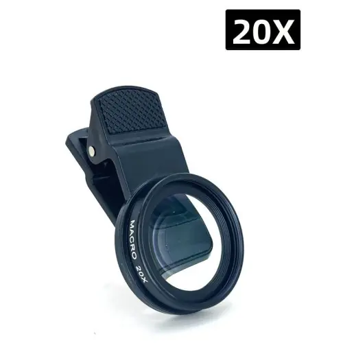 Image de Objectif Macro 20x + Anneau Lumineux LED pour Smartphone