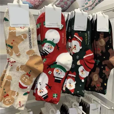Image de Chaussettes Imprimées Drôles - Lot de 4 Paires