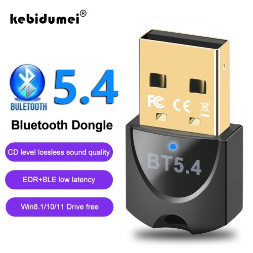 Image of Bluetooth 5.4 USB Wireless Adapter for PC – High-Speed Dongle for Mouse, Keyboard, Audio & More