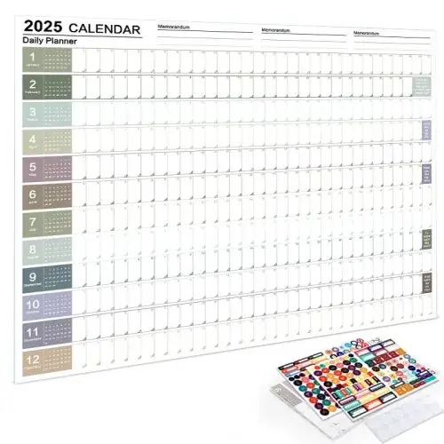 Image de Calendrier Mural Kawaii 2026 - Planificateur Annuel Design