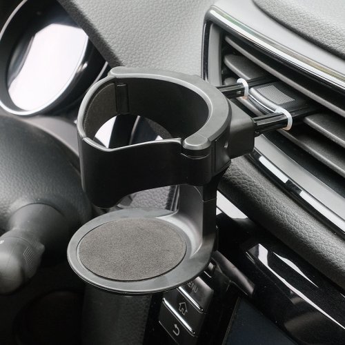 Image of Universal Car Cup Holder Air Vent Mount – Adjustable Drink Bottle & Coffee Can Holder with Beverage Stand for Cars, Trucks, and SUVs