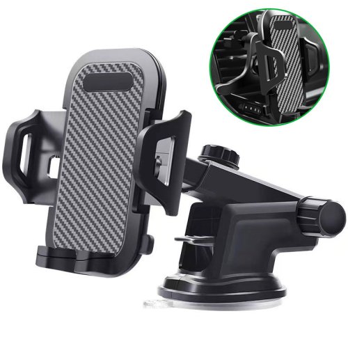 Imagen de Soporte Universal para Teléfono de Coche con Ventosa y Base Multifuncional para Tablero, Parabrisas y Salida de Aire – Compatible con iPhone, Samsung, Xiaomi y Otros Dispositivos