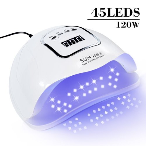 Imagen de Lámpara LED UV para Manicura Sun X5 Max con 45 LEDs – Secadora de Esmalte y Gel para Uñas Profesional