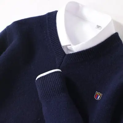 Image de Pull Cachemire Homme - Chaud & Doux, Tailles jusqu'à 5XL