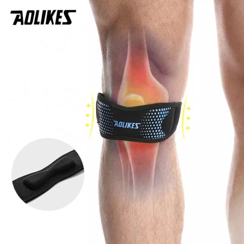 Image of AOLIKES 1PCS Patella Tendon Knee Straps, Knee Brace Knee Support Patellar Stabilizer for Running Hiking Tennis Jumping Arthritis