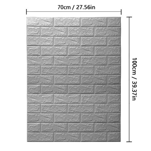 Imagen de Paneles 3D de Ladrillo - Decoración de Pared DIY Impermeable