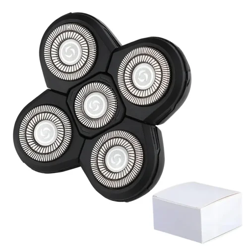Image of Replaceable Electric Shaver Head 3/5/6/7/8/9 Floating Blade Head Nose Trimmer Hair Clipper And Face Cleaning Brush Massage Head