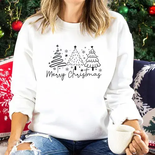 Image de Sweat à capuche Noël Joyeux - Femme