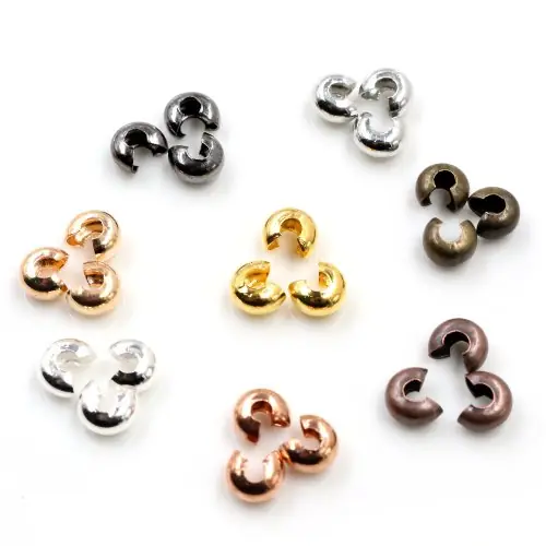 Image de Perles Cuivre 3-5mm - Lot de 100 pour Bijoux