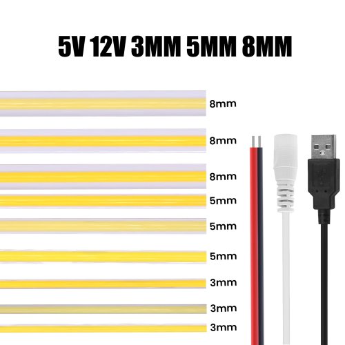 Image de Bande LED COB Ultra Lumineuse - Flexible & Adhésive