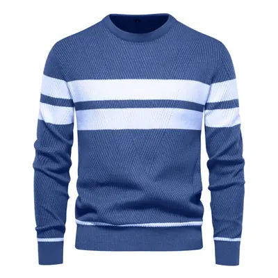 Image de Pull Homme Patchwork Col Rond - Style Automne