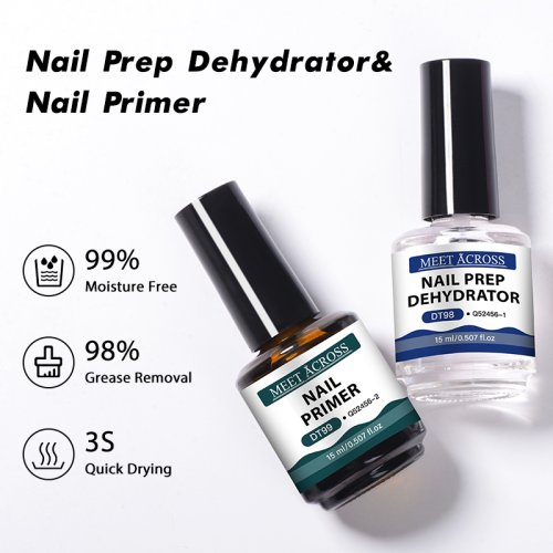 Afbeelding van Natuurlijke Nagelvoorbereiding met Dehydrator – 15 ml Glazen Fles voor Langdurige & Luchtdroge Nagellak