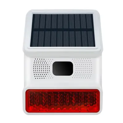 Image de Sirène Stroboscopique Solaire Sans Fil - Alarme Étanche pour Système Tuya
