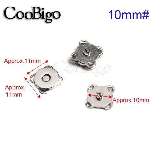 Bild von 5set Metall Snap Magnet Knopf Magnetische Verschluss Verschluss Schnalle für Kleidung Tasche DIY Handwerk Nähen Zubehör 10mm 15mm 18mm
