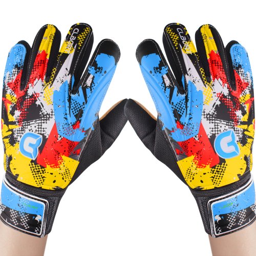 Imagen de Guantes de Portero de Fútbol con Diseño Graffiti, Alta adherencia y Antideslizantes para Jugadores Profesionales y Aficionados