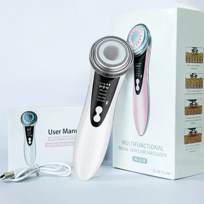Image de Masseur Facial Anti-Rides LED & EMS
