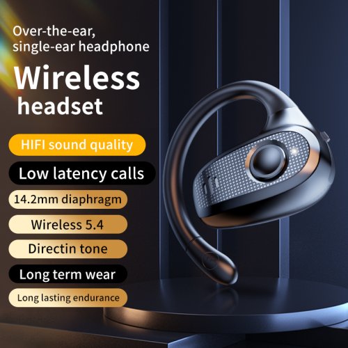 Afbeelding van Z66 draadloze oorhaak OWS open Bluetooth-headset enkel oor niet-in-oor luchtgeleidingsheadset met microfoon sportheadset