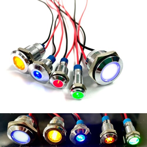 Image de LED Indicateur Étanche IP67 - 6mm à 16mm - 3V à 220V