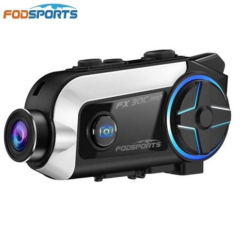 Afbeelding van Fodsports FX30C Pro Motorhelm Intercom met Bluetooth – Hoge Kwaliteit Communicatie voor Motorrijders