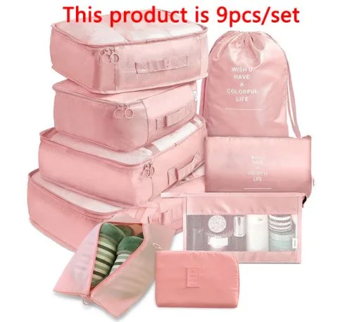 9PCS rosa