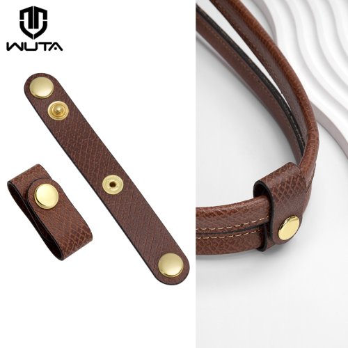Image of WUTA Leather Bag Handle Fixed Buckle For Longchamp Tote Bag Shoulder Strap Fixing Clip Adjustment Shorten Buckle Bag Accessories