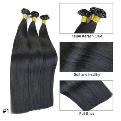 Image de Extensions Cheveux Naturels Lisses - Blond Ombré