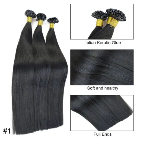 Image de Extensions Cheveux Naturels Lisses - Blond Ombré