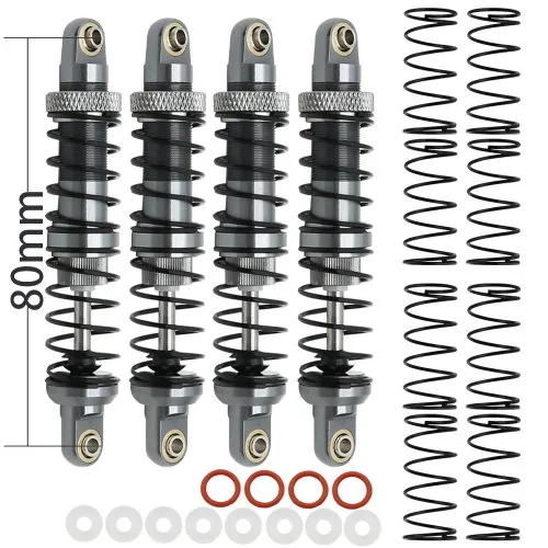 4PCS grijs 80mm