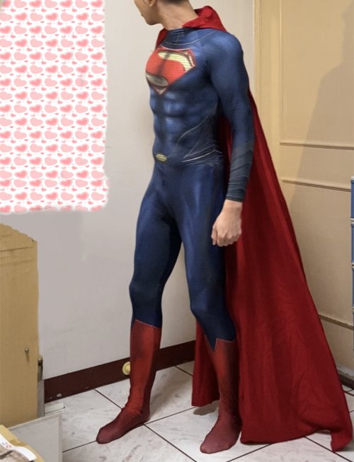 Bild von Mann aus Stahl Cosplay Kostüm – Superheld Zentai Anzug