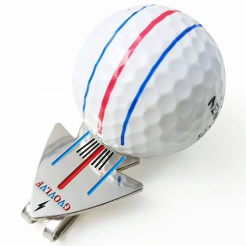 Imagen de Marcador de Bola de Golf con Clip Magnético para Sombrero, Patrón de Avión, Herramienta de Alineación y Puntería para Entrenamiento de Golf