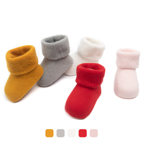 Bild von Warme Baby-Socken – 3 Paar für Jungen und Mädchen